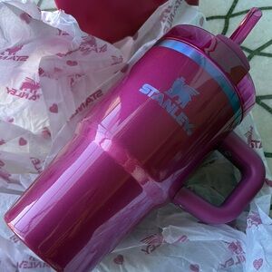 Stanley 20oz tumbler with handle in Berry Truffle